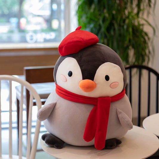 Penguin doll plush gift🧣❤️