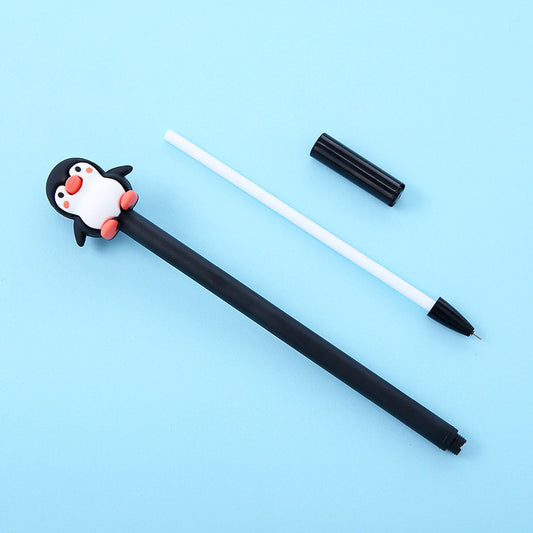 Cartoon Penguin Silicone Gel Pen🩶🐧🤍🐻